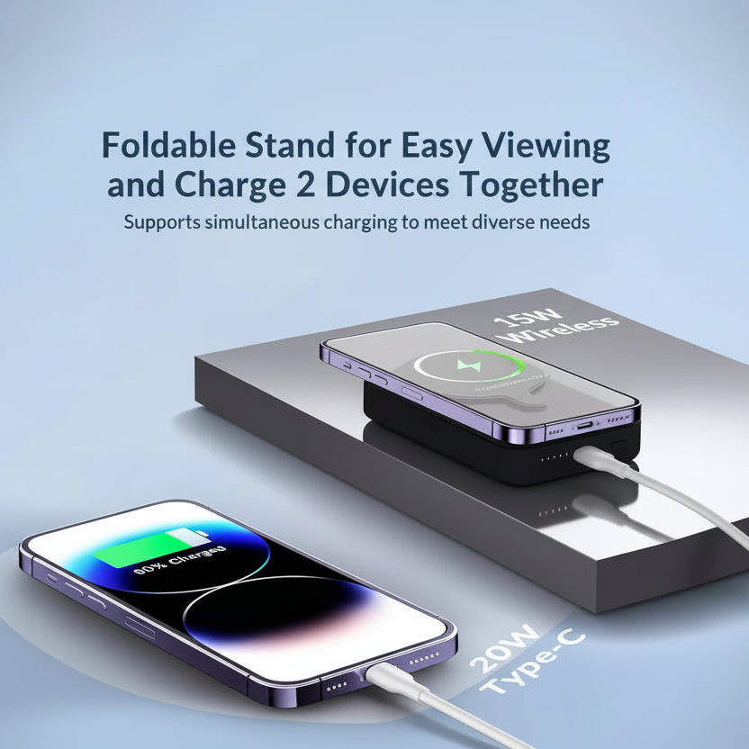 Magnetic Wireless Power Bank 5000mAh
