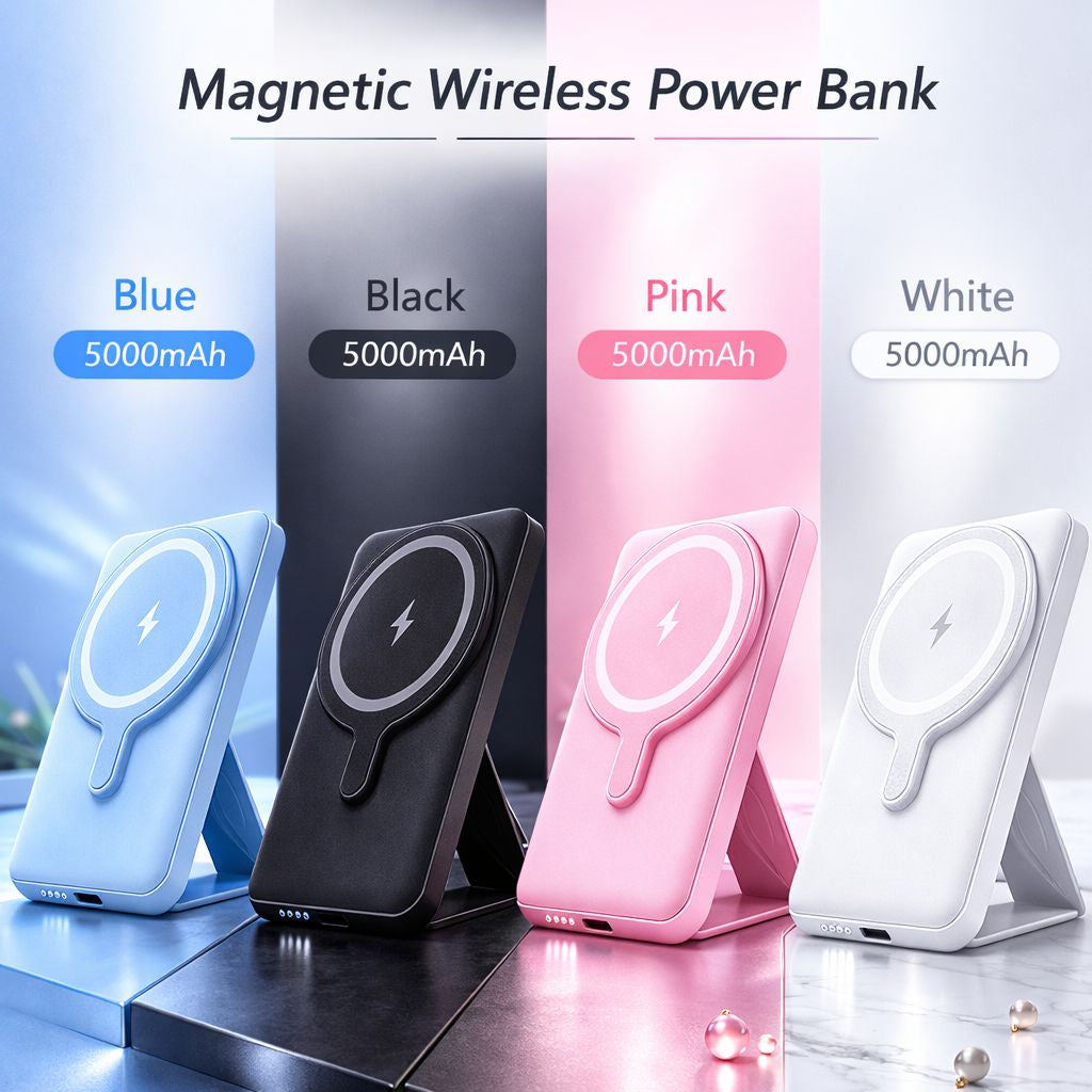 Magnetic Wireless Power Bank 5000mAh