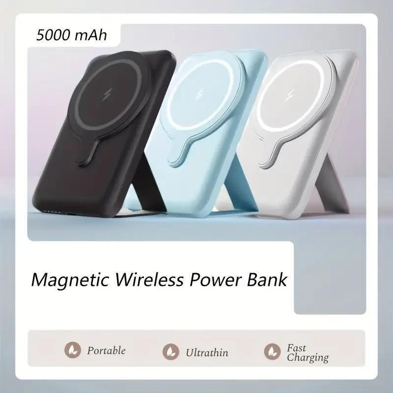 Magsafe Mini Power Bank 5000Mah Wireless Magnetic Power Bank Portable Charger US