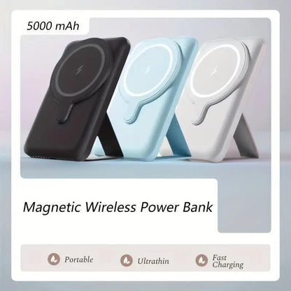 Magsafe Mini Power Bank 5000Mah Wireless Magnetic Power Bank Portable Charger US